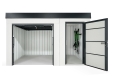 GARDEON® Gartenhaus mit Türen und Hörmann-Garagentor